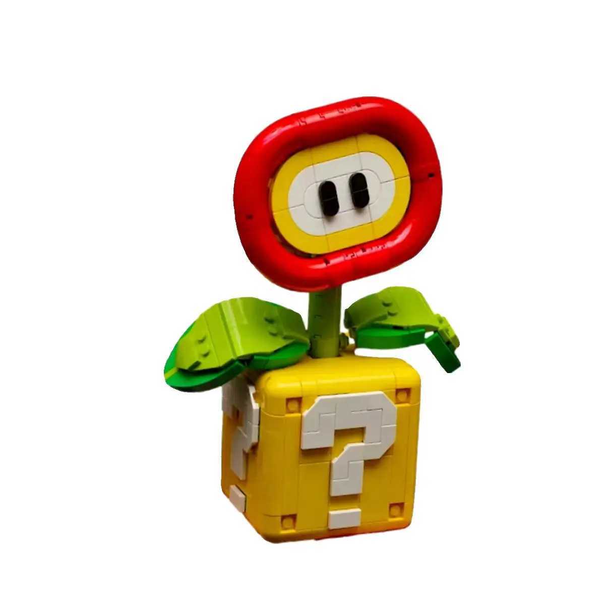 2024 NEW MOC Chomper Plant Model Fit Flame Flower Assembled Building Block Brick Children Educational Toys Kids Christmas GiftsXJ241203