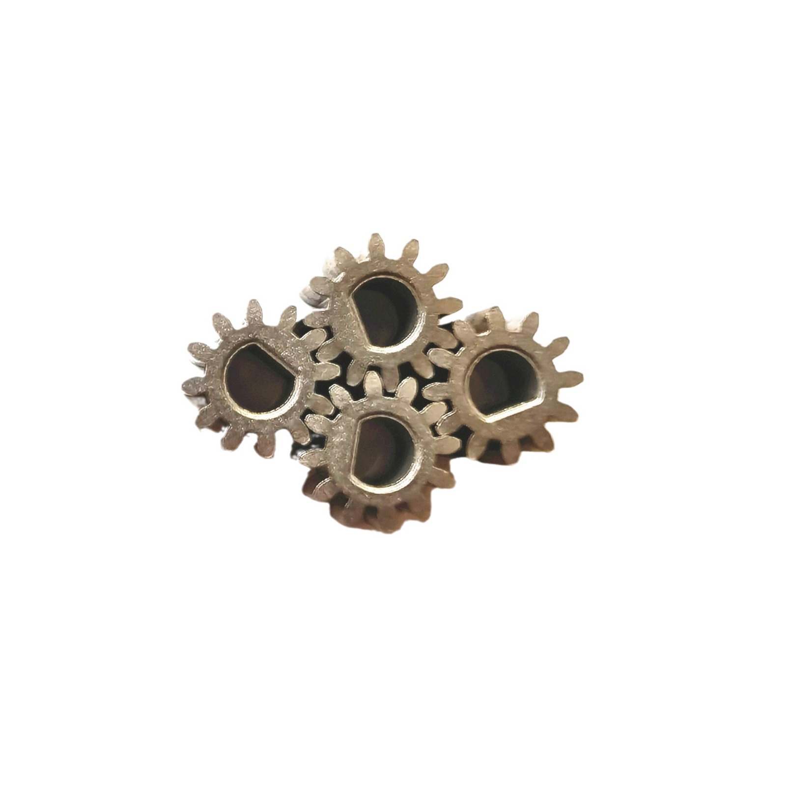 Direct Gear with Module 1.0, 12 Teeth, Inner Diameter 6mm, D Hole, Powder Metallurgy Iron Base for Motor Application