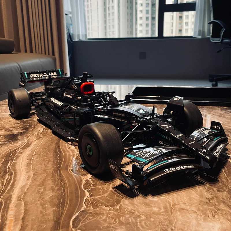 Technical F1 42171 1 8 1642PCS W14 E Performance Building Blocks Super Race Car Assembly Model Vehicle Toys Bricks for Boy GiftsXJ241203
