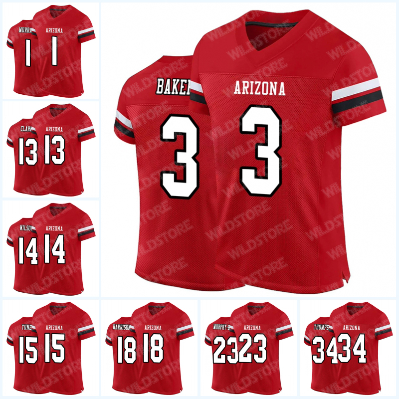 Kyler Murray Marvin Harrison Jr. Football Jerseys Trey McBride Budda Baker JJ Watt James Conner Trey Benson Paris Johnson Football Jerseys Customiz Me