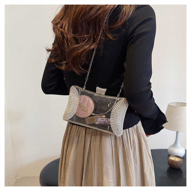 2024 new banquet bag, high-end fashion chain bag, personalized Korean version women's bag