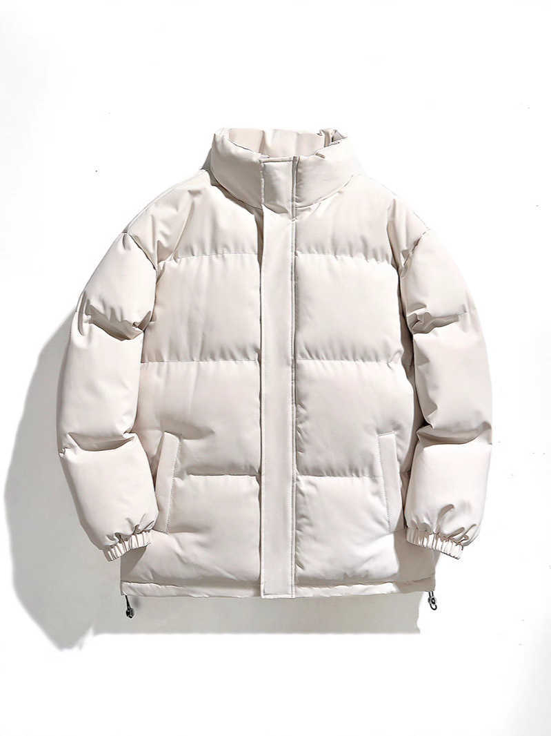 Mens winter hooded shiny down jacket mens casual white duck down jacket high-quality outdoor windproof thick warm down jacket W240923