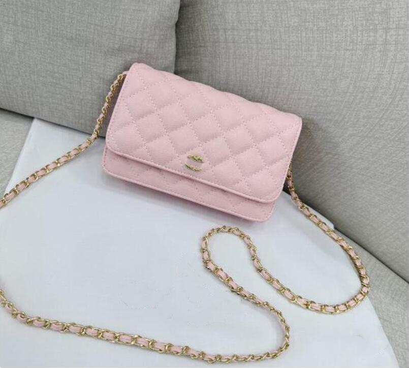 Fashion Evening Bags crossbody bags designer women caviar bags chain purses woman handbag luxury shoulder bag cross body bag black silver chain purse mini wallet