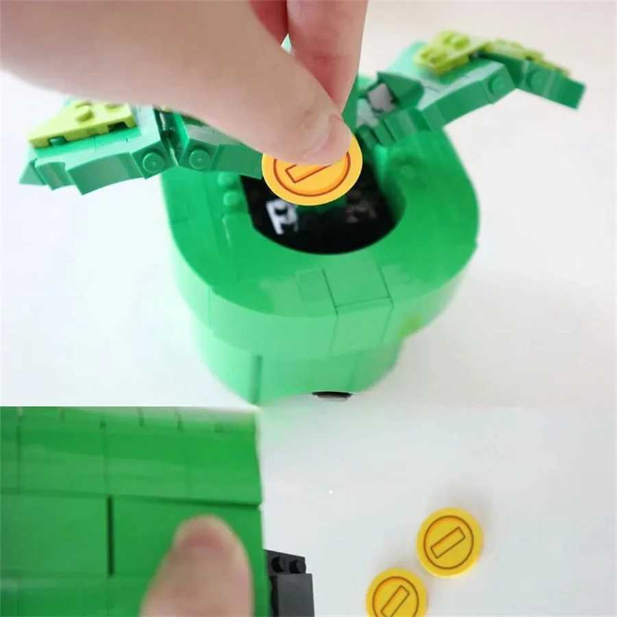 Free shipping Cannibalism Plant Toy Model Flame Flower Assembly Building Block Set Brick MOC Educational Desktop Ornament Kid Christmas Gift