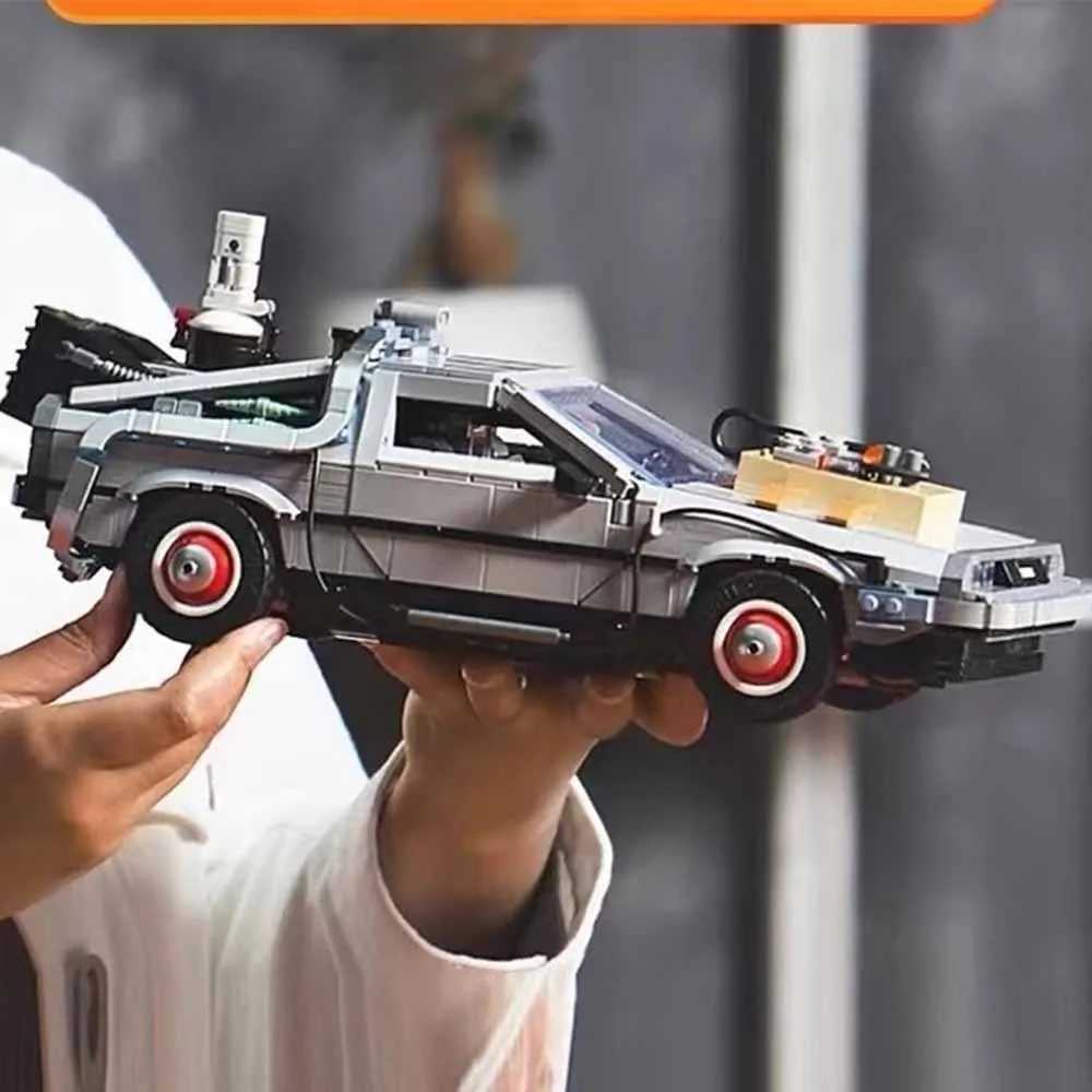 Compatible 10300 Back to the Future Time Machine DeLorean DMC-12 Building Blocks Construction Car Bricks Toys For Children GiftsXJ241203