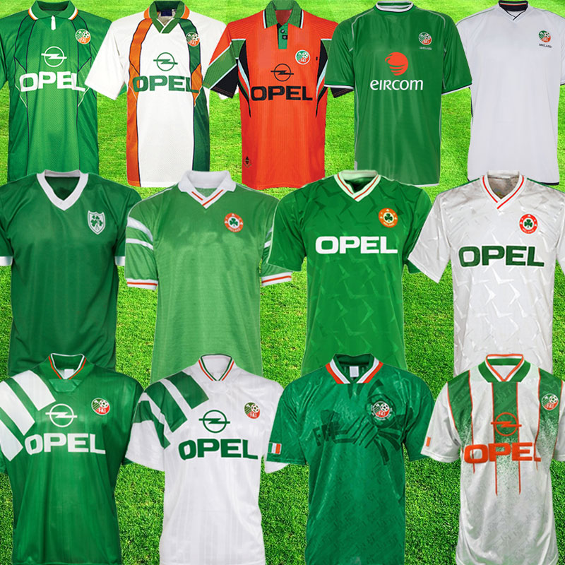 Retro Ireland soccer jerseys Ireland 1990 world cup 1994 Retro National football shirts Ireland classic jersey 1996 98 2002 Ireland vintage kits
