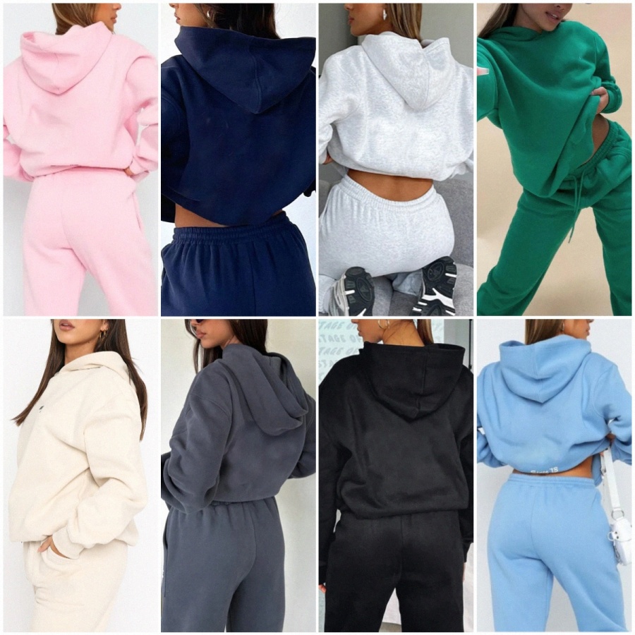 Designer Women's Tracksuit women hoodie sets two 2 piece set Autumn Winter Fashion Sports Sweatshirt Sweatpants Pullover Hooded Tracksuits Sporty Pants