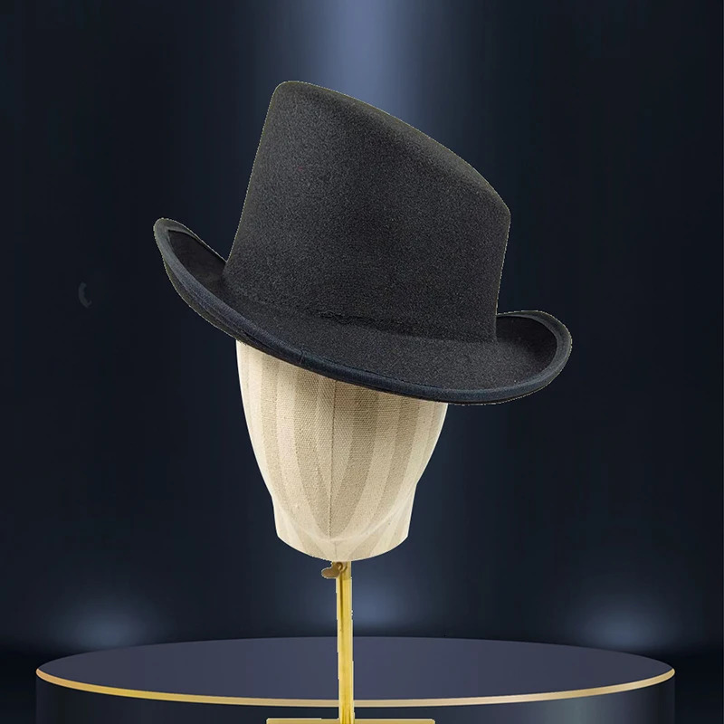 high-quality mens Fedora unisex gentleman dome hat role-playing derby bowling hat British shaped hat autumn magic hat 241203