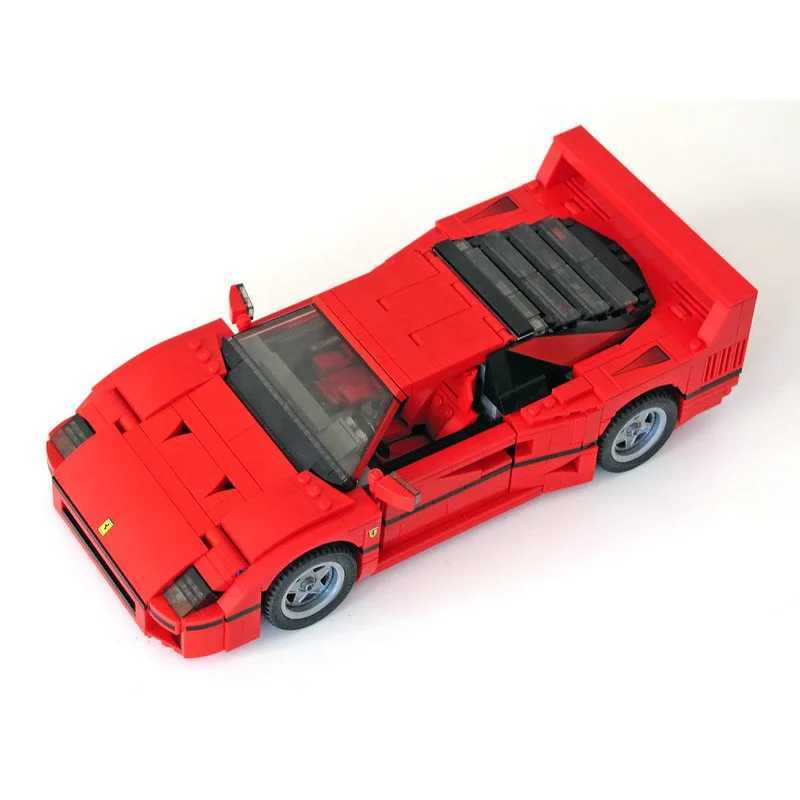 1192 Pcs Classic Racing F40 Compatible Moc-49743 Sports Car Splicing Assembly Building Block Toy Model Diy Kids GiftXJ250113