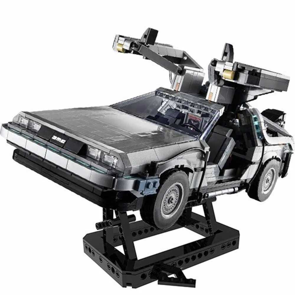 Compatible 10300 Back to the Future Time Machine DeLorean DMC-12 Building Blocks Construction Car Bricks Toys For Children GiftsXJ241203