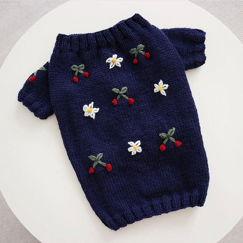 Update Charming Autumn/Winter Fleece Sweatshirt For Miniature Dogs - Festive Teddy Bear Printed Christmas Jumper