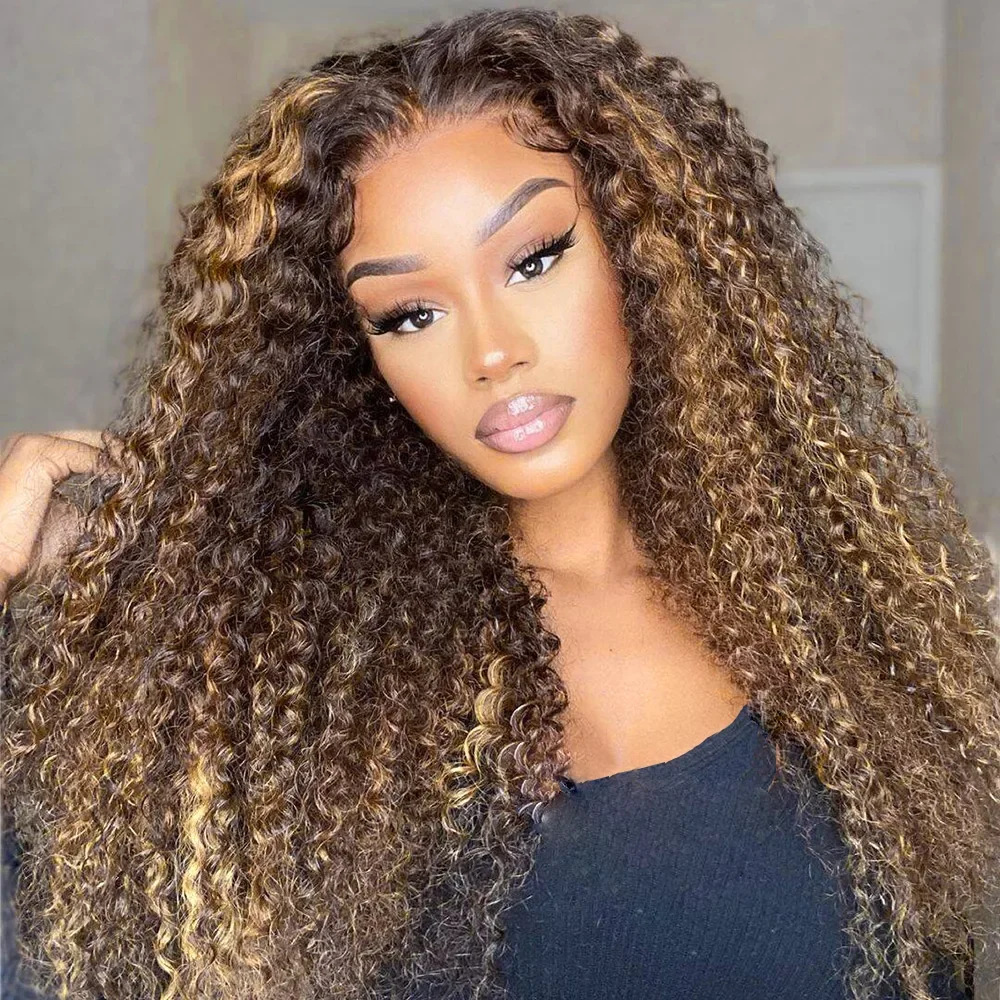 13x4 Highlight Red Hair Bone Straight Lace Frontal Wig Natural Similar to Real Human Hair Wigs Brazilian 32inch Synthet Silky Front Closure Wig For Wo