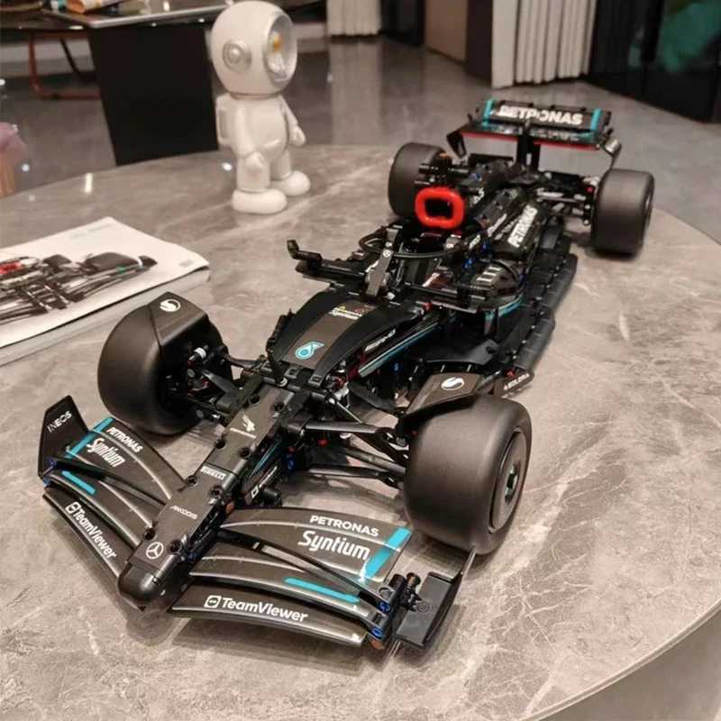 Technical F1 42171 1 8 1642PCS W14 E Performance Building Blocks Super Race Car Assembly Model Vehicle Toys Bricks for Boy GiftsXJ241203