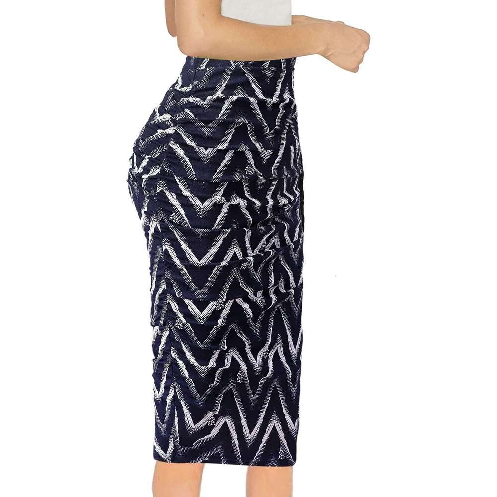 2024 Shein new women's leopard print sexy style high waisted hip hugging long skirt