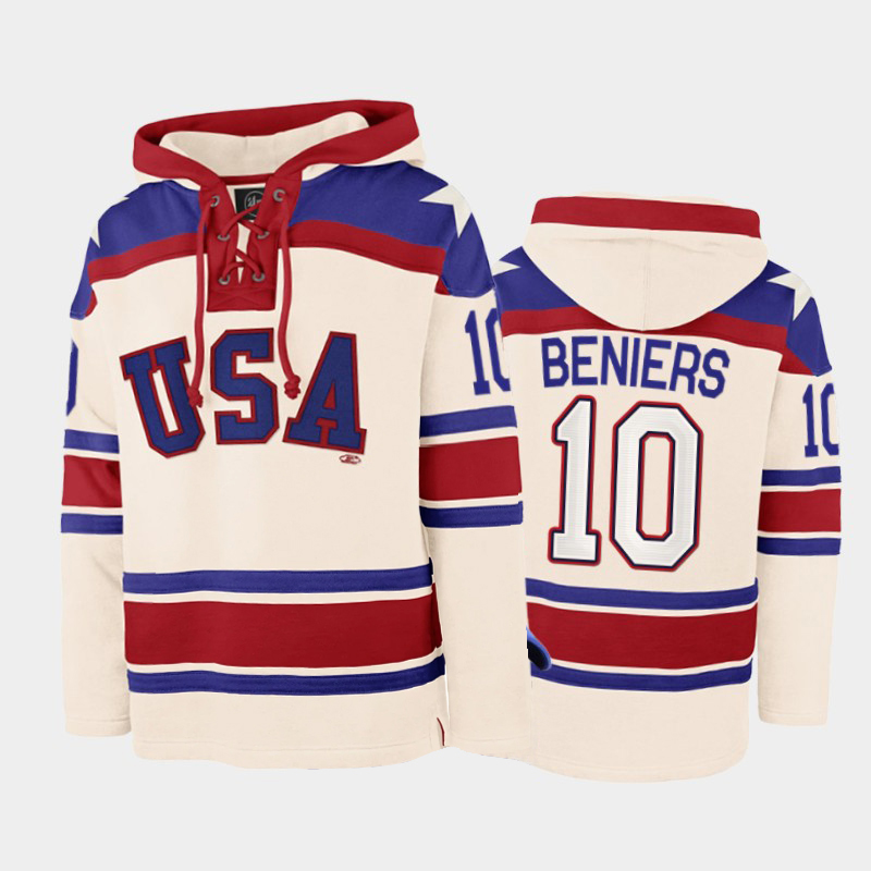 Custom USA Hoodie Jersey Cole Caufield Blake Wheeler Mike Modano Jack Hughes Matthew Boldy Patrick Kane Logan Cooley Personalized