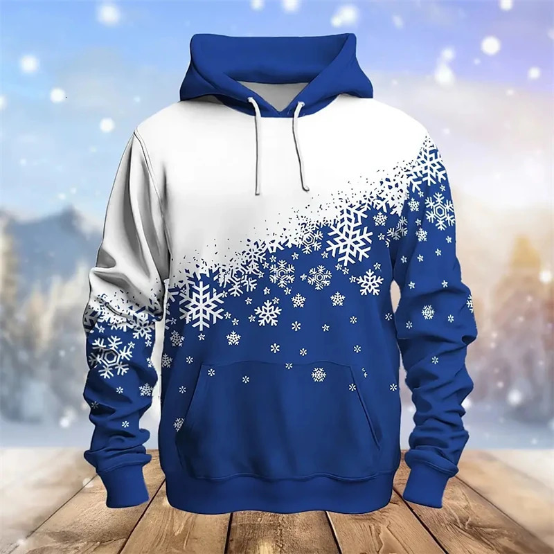 Christmas Snowman 3D Printed Mens Hoodie Fashion Merry Christmas Elk Womens Casual Winter Sweater Y2k Top 241203
