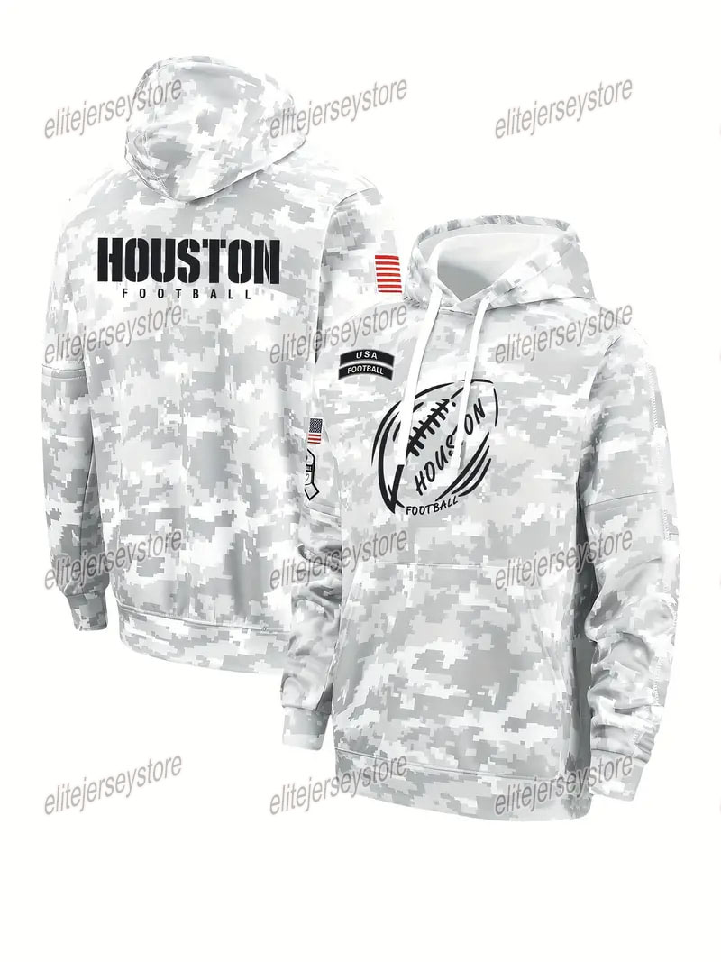 2024 Camo Salute To Service Pullover Football Hoodie Jersey Mens Women Youth