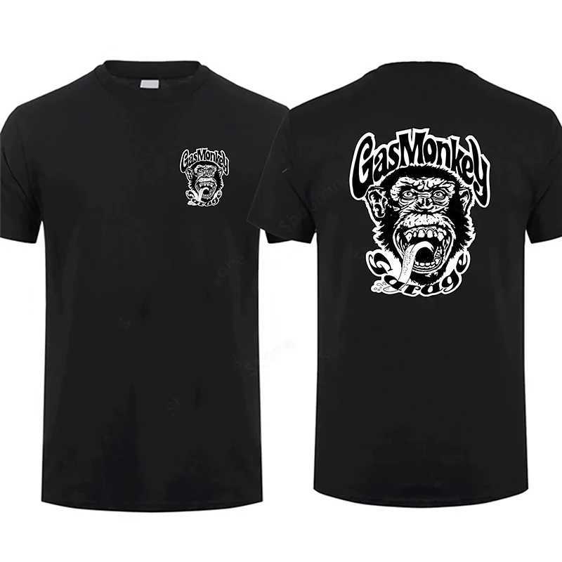 Women's T-Shirt Trending Gas Monkeys Garage Print Short-slv Hot Sale Vintage Fashion Men T Shirt Unique Classic Strtwear Harajuku Cotton Top Y241