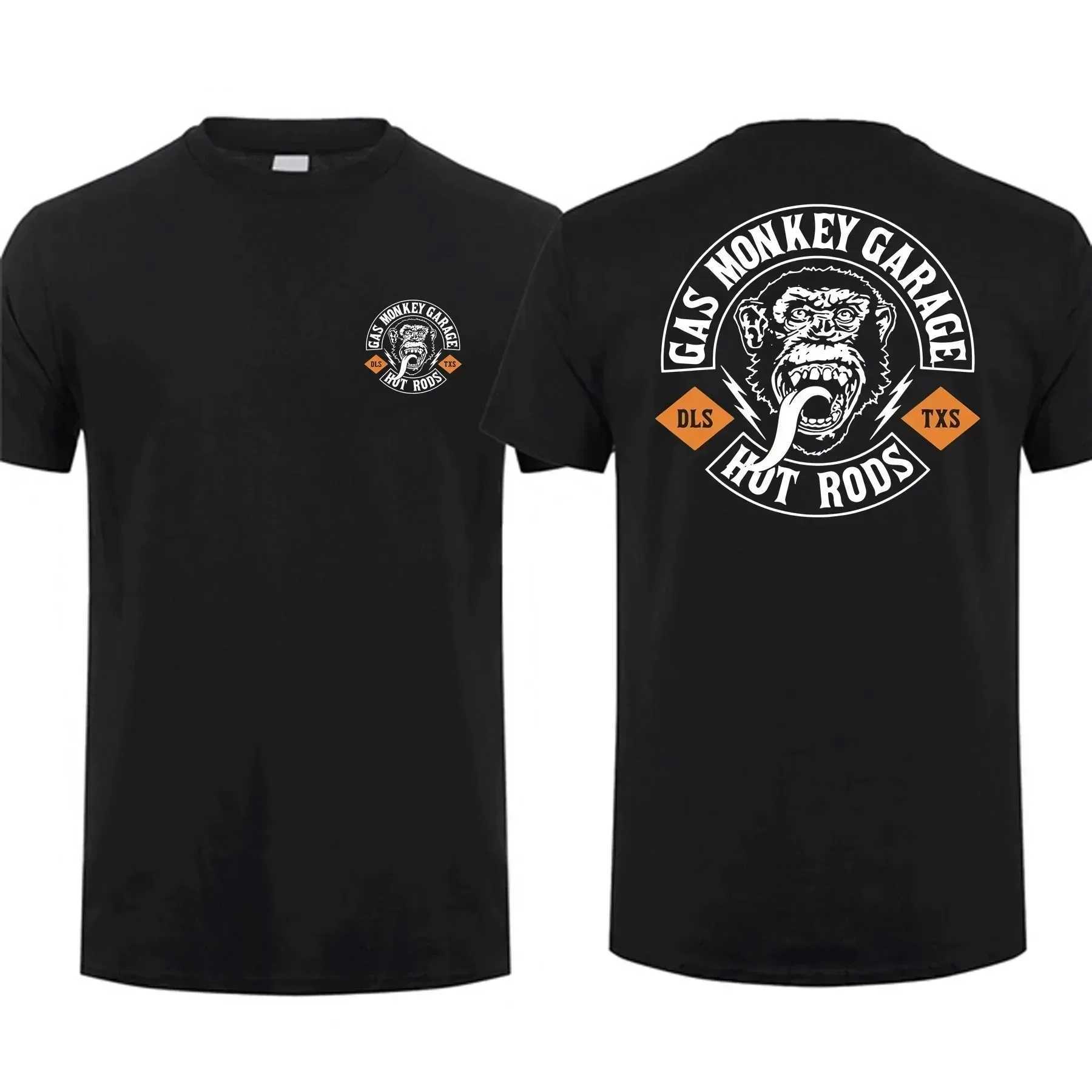 Women's T-Shirt Trending Gas Monkeys Garage Print Short-slv Hot Sale Vintage Fashion Men T Shirt Unique Classic Strtwear Harajuku Cotton Top Y241