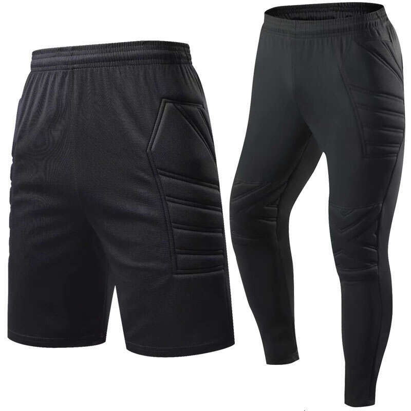 2025 Men Kid Uniform Protective Sponge Long Sleeve Football Training Goalkeeper Top Soccer Jersey Pants Custom