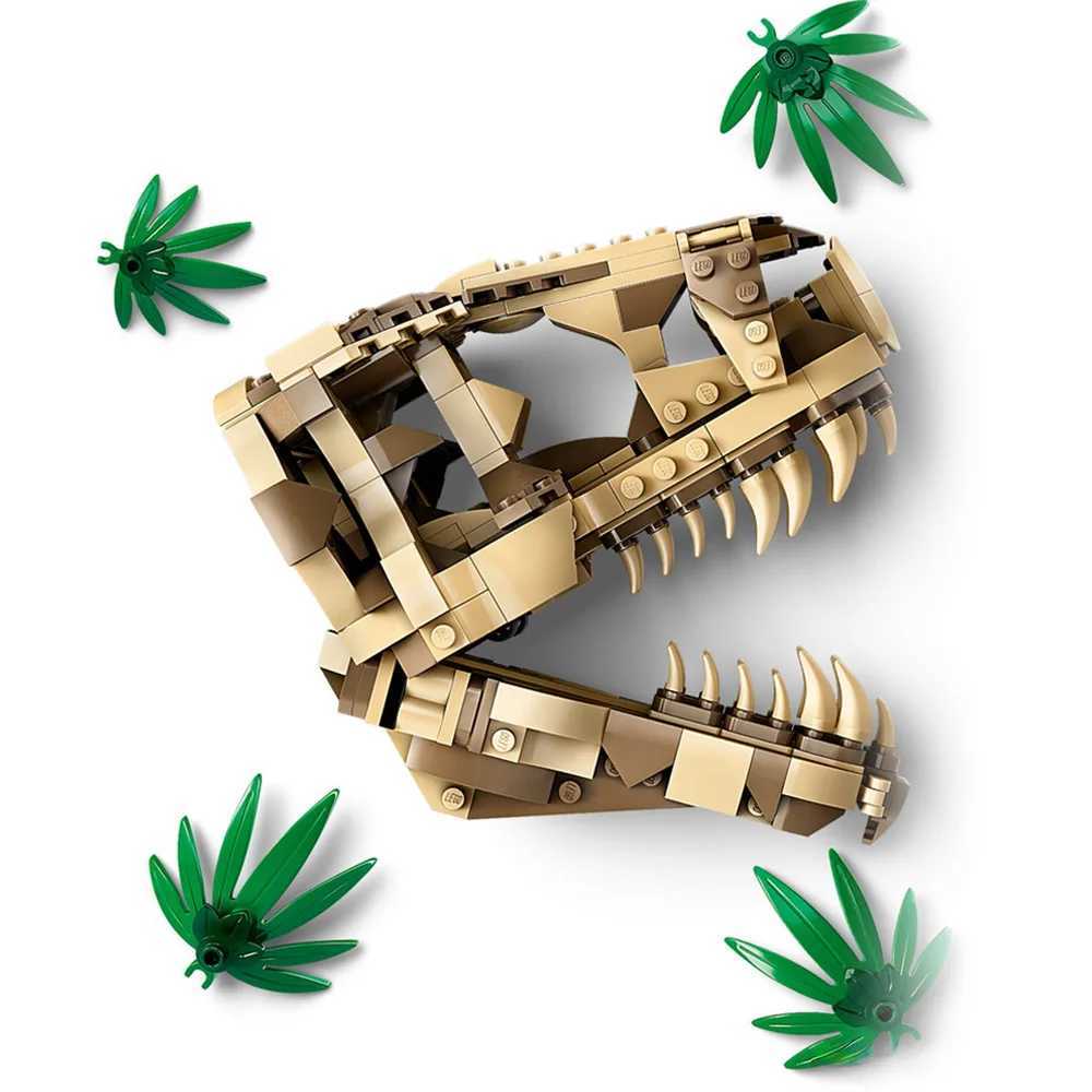 Dinosaur Fossils T. rex Skull model building blocks kitHalloween And Christmas Gifts Children ToysCompatible With edXJ241203