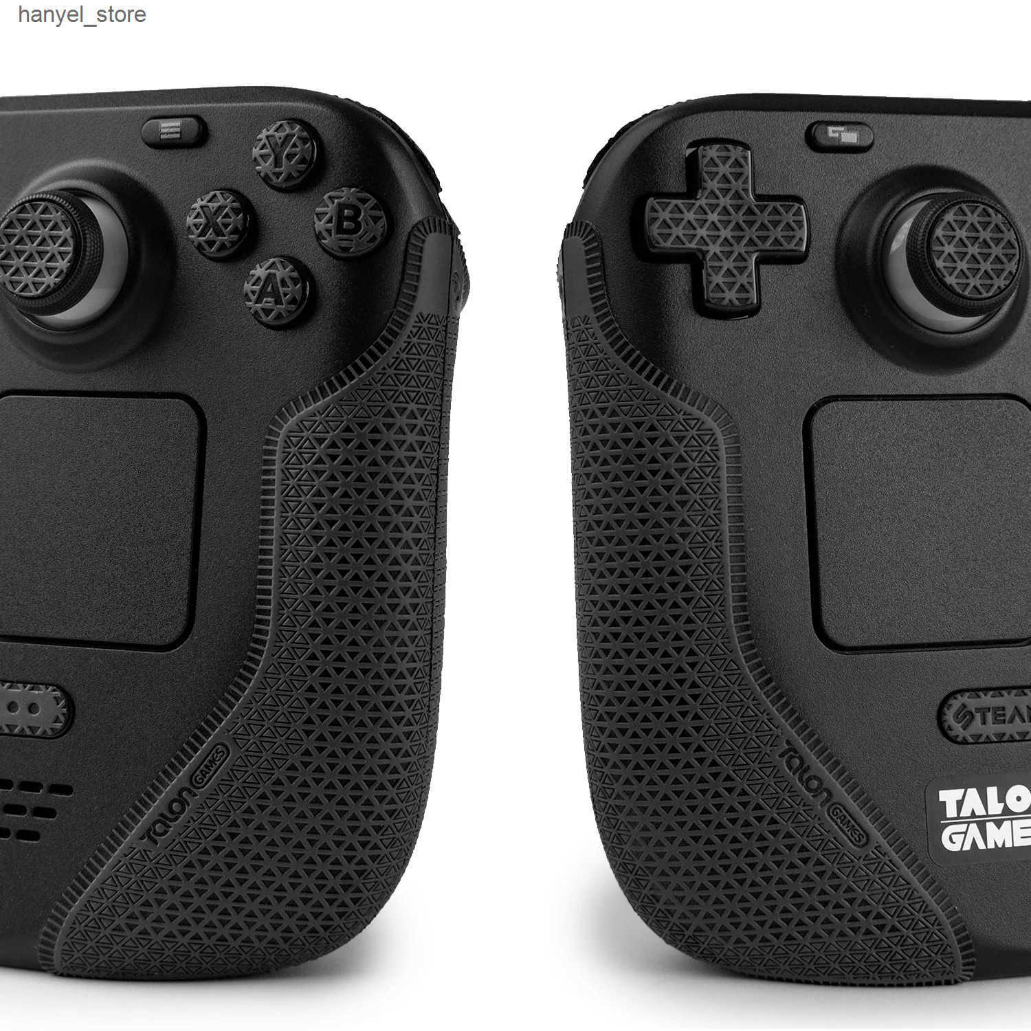 Game Controllers Joysticks TALONGAMES Controller Grip Tape Compatible with Steam Deck HandleAnti-SlipButtonsTextured Skin Kit for OLED Version(Black) 