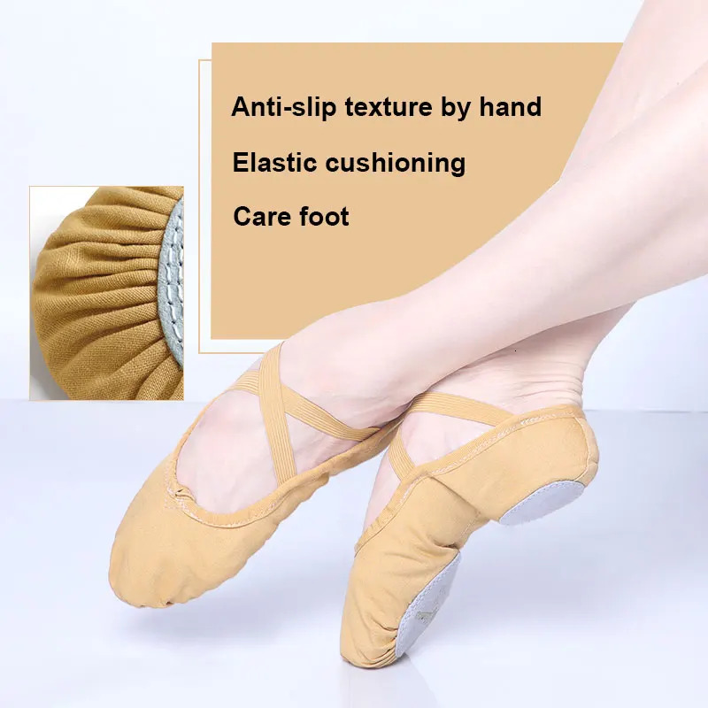 Women Ballet Flats Shoes Ballet Shoes For Gilrs Dance Shoe Soft Girls Kids Ballerina Practice Dance Shoes Canvas