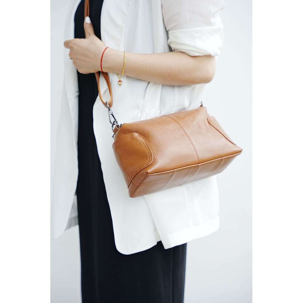 Motingsome Retro Crossbody Shoulder Bags Women Genuine Leather Cowhide Mini Tote Daily Handbag Madam Satchel New