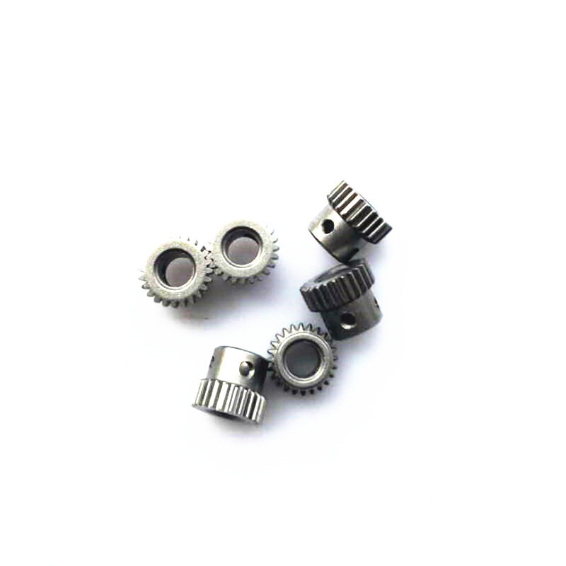 Cylinder Straight Gear with 0.5 Module, 24 Teeth, Inner Hole Diameter of 6mm - Powder Metallurgy Material with M3 Top Screw Holes for Direct Sale