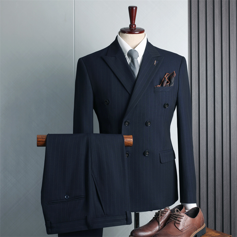 K614 Men's Slim Fit Wedding Suit - Elegant Groom Attire with Business Casual Style