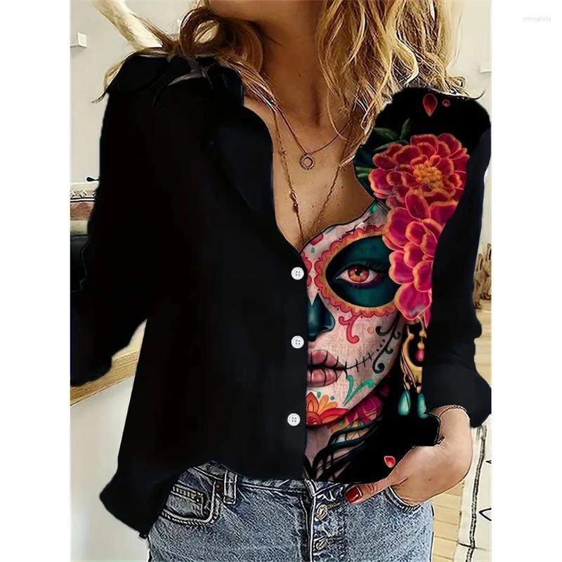 Womens Blouses Fashionable Loose Single-Breasted Shirt Elegant Long-Sleeved Basic Shirts For Women Clothing Spring Summer Button