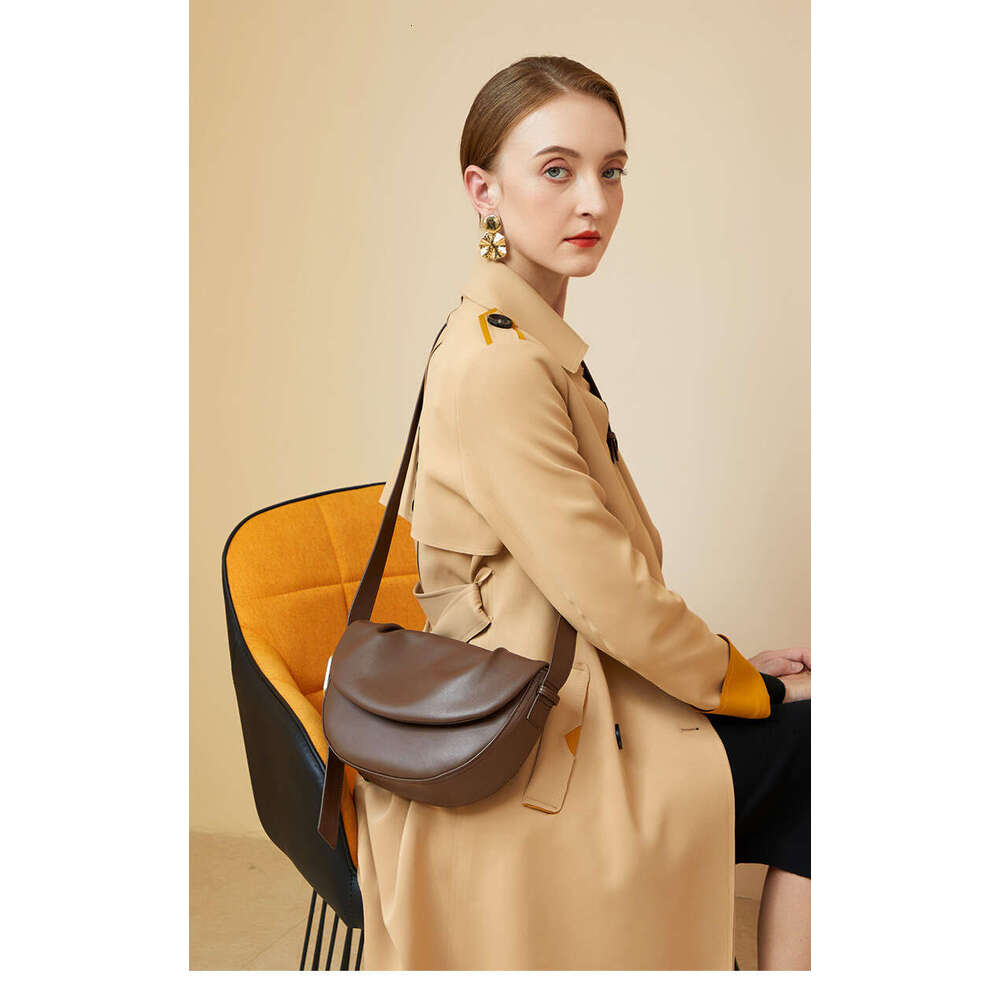 Women's armpit leather folding multifunctional broadband shoulder crossbody bag unit price bag
