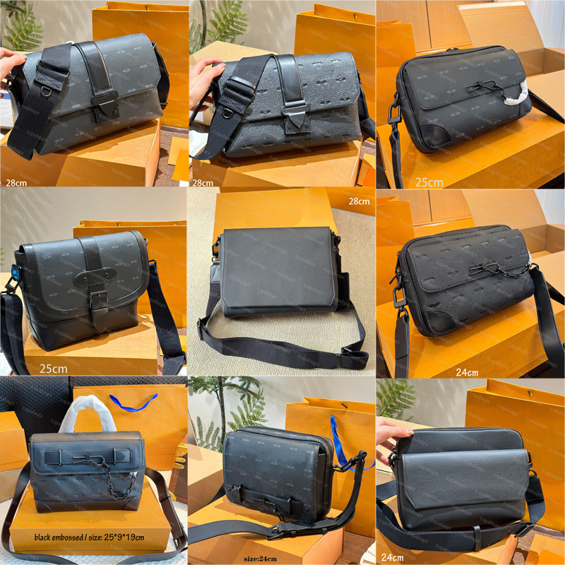 Mens Designer Messenger Bags Real Leather Top Grade Steam Gentleman Crossbody Bags Outdoor Street Hobo Packs Man Classic Shoulder Bag