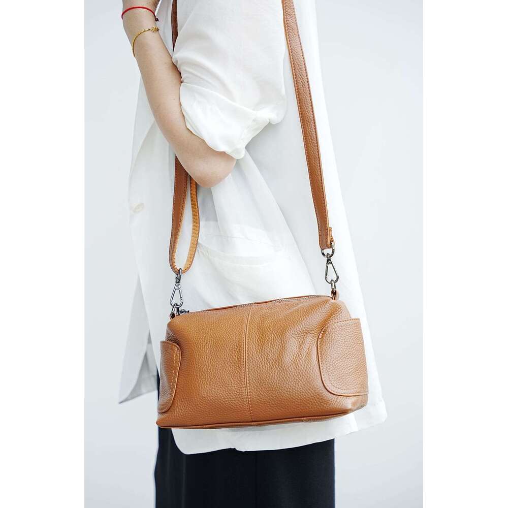 Motingsome Retro Crossbody Shoulder Bags Women Genuine Leather Cowhide Mini Tote Daily Handbag Madam Satchel New