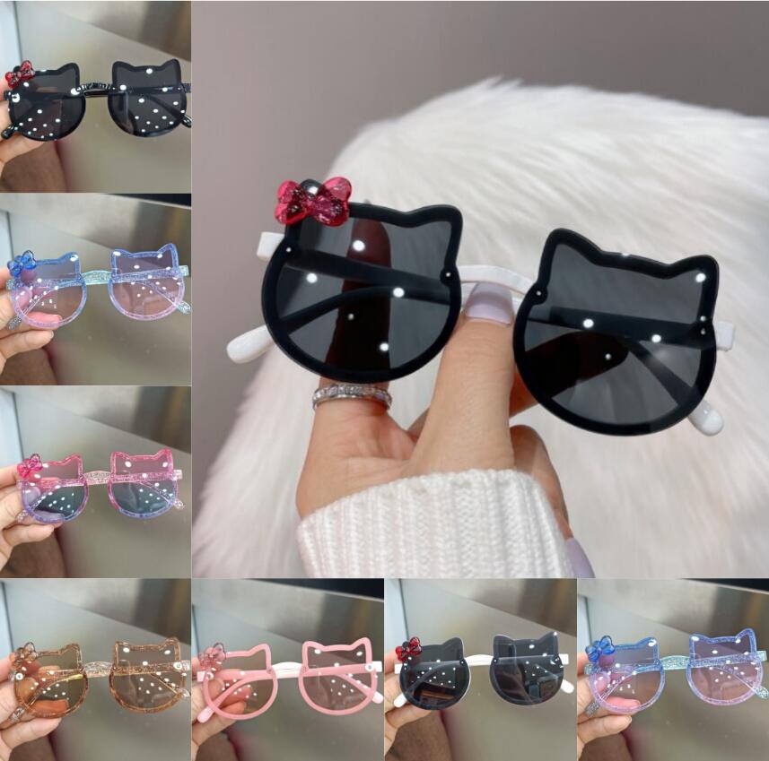 Children Cute Cartoon Sunglasses Child Girls Uv Glasses Birthday Gift for Kid 6Pcs/Set Z260305