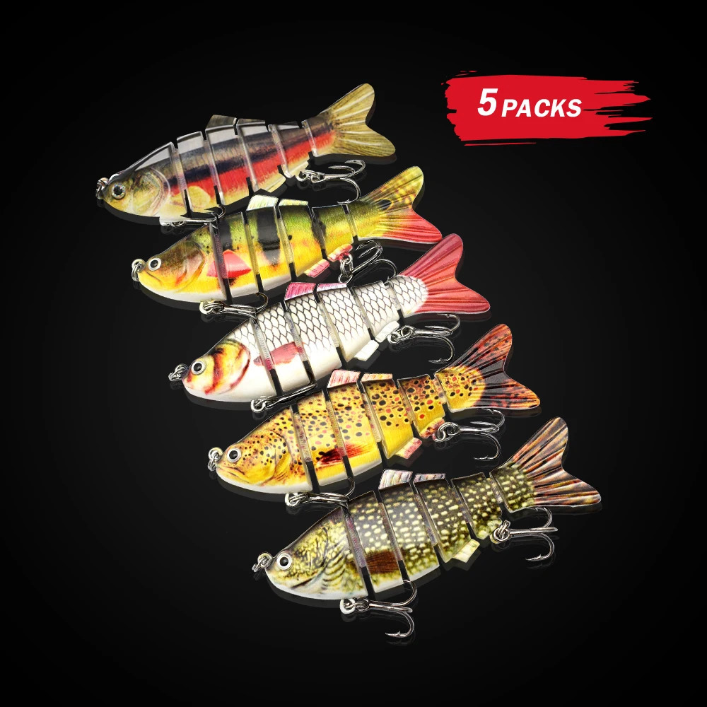 5pcs Sinking Wobbler Set Crankbaits Fishing Kit Artificial Bait Hard Lure Swimbait Pike Wobblers For Bass Fishing Tackle 241203