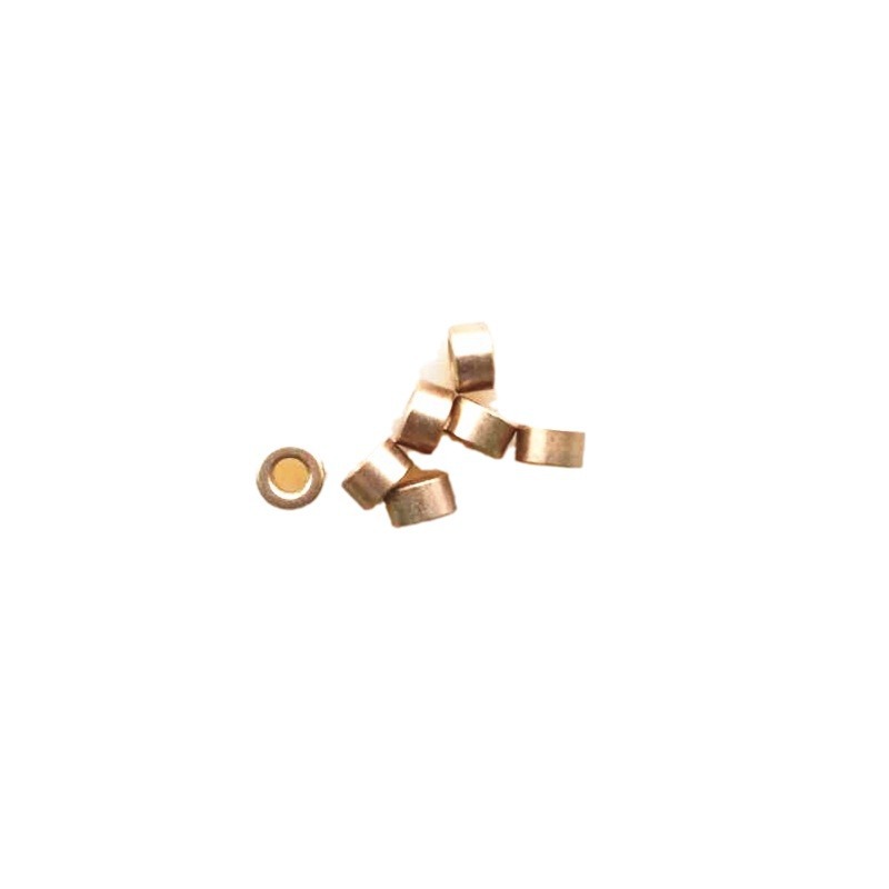 Bronze Oil Impregnation Bearing for Industrial Applications - Inner Dia 3mm, Outer Dia 6mm, Length 3.5mm