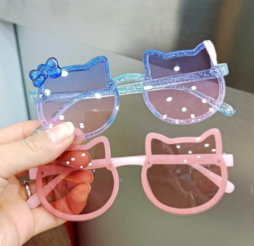 Children Cute Cartoon Sunglasses Child Girls Uv Glasses Birthday Gift for Kid 6Pcs/Set Z260305