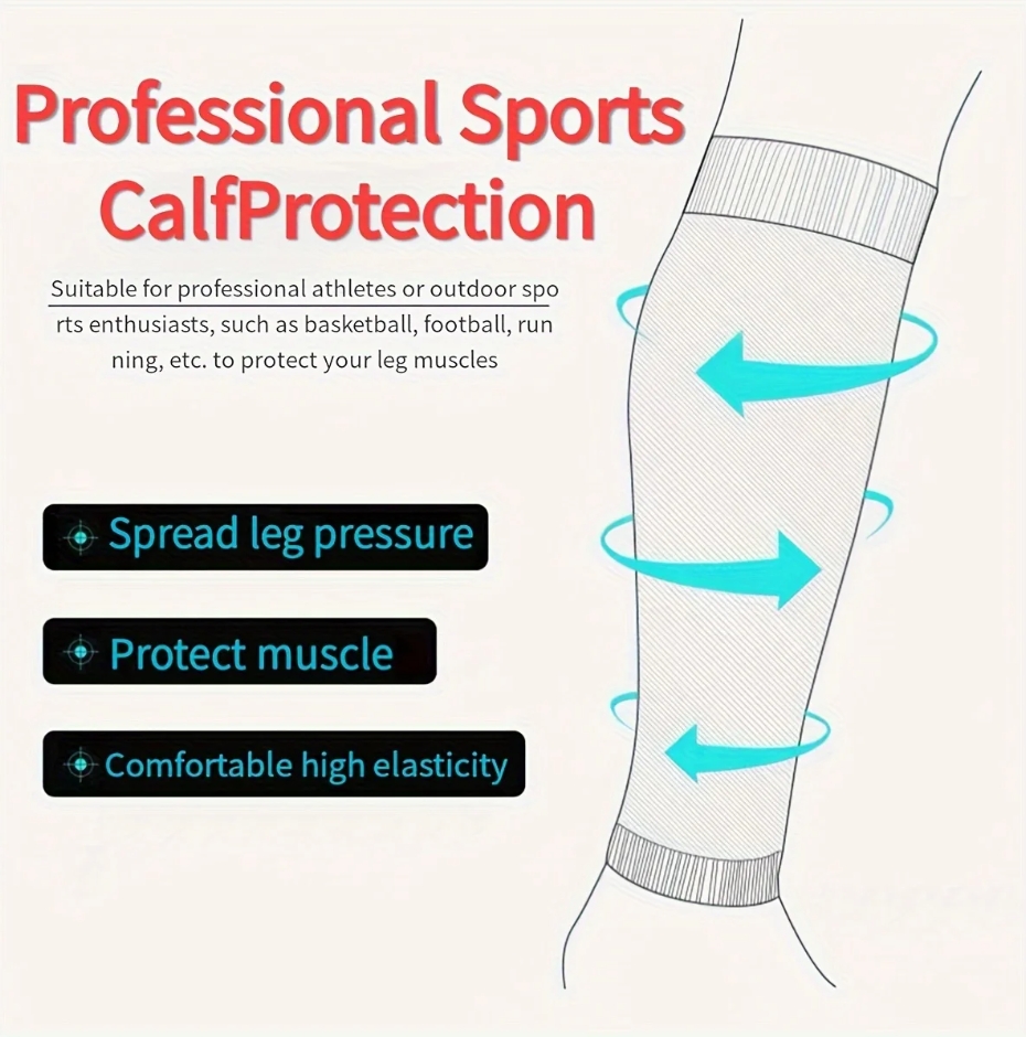 Pressure Football Mens Compression Leg Covers Sports Leggings Calf Socks 1203 1205