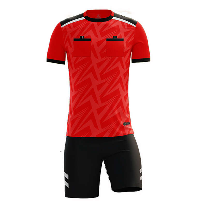 2025 Professional Men Referee Uniforms Soccer Football Jerseys Shorts Shirts Suit Pocket Tracksuits Thailand Clothes Judge Sportswear