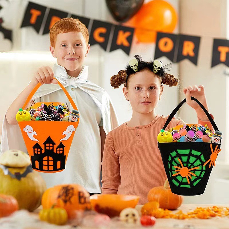 Halloween Felt Ghost Festival Pumpkin Quality Props Large Capacity Tote Shopping New Storage Gift Bag
