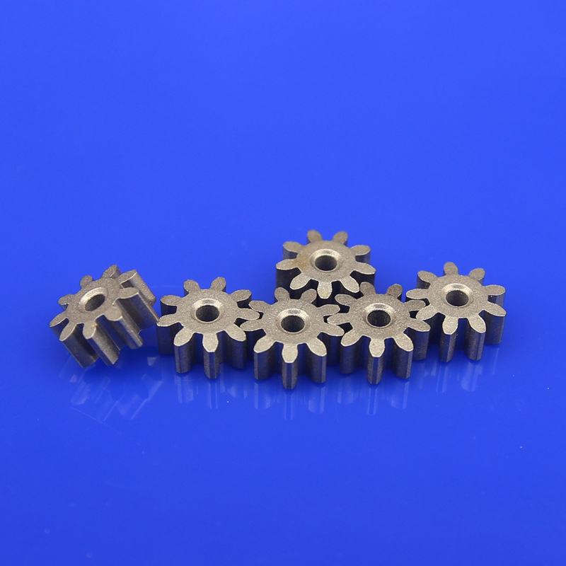 Model Straight Gear - Powder Metallurgy, 0.8 Mod, 9 Teeth, Inner Hole Dia. 2mm, 4mm Thick