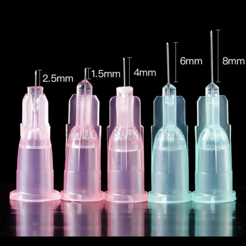 100pcs/Box Tattoo Needles 34g Needles 1.5mm 2.5mm 4mm Used for Beauty Syringes Filling Safety Needles Hand Tool Parts 241202