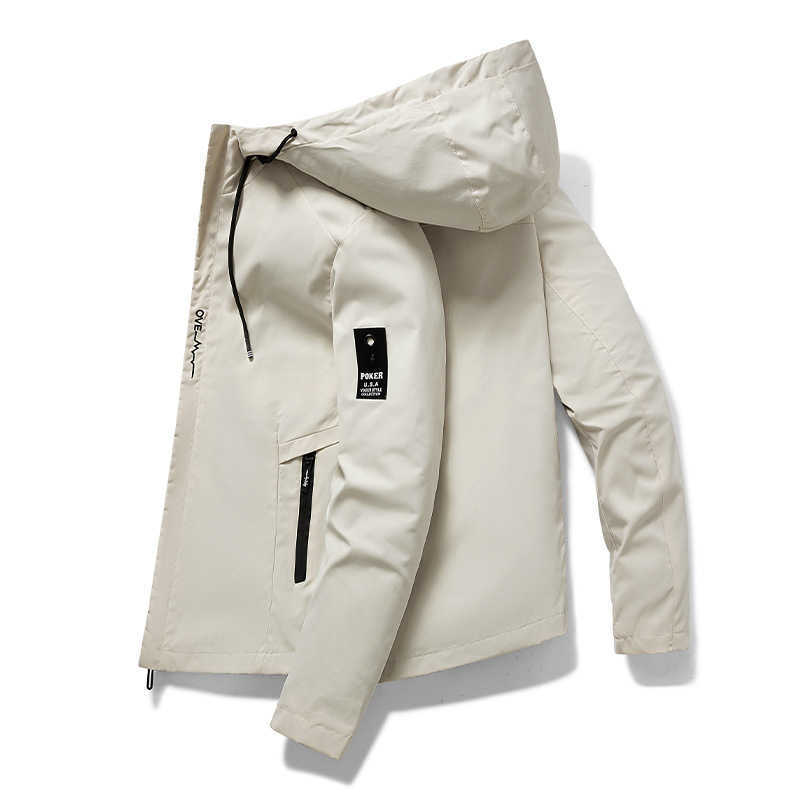 Mens new jacket mens outdoor adventure camping jacket windproof sports hooded zipper jacketW240714568791 3