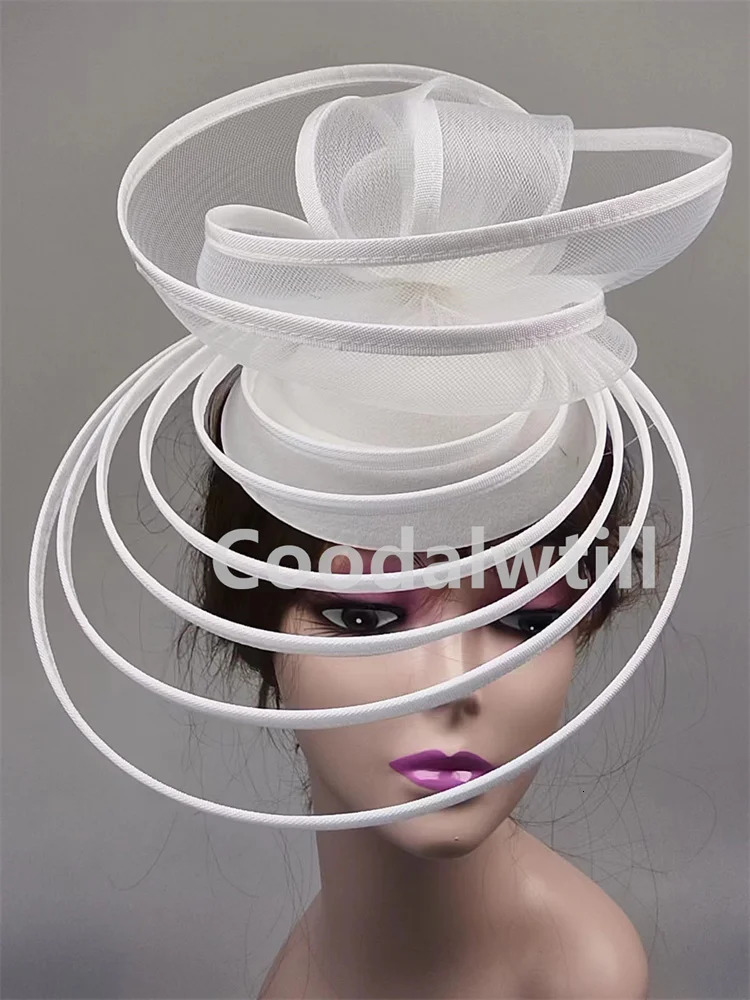 elegant charming hat womens formal dress wedding headpiece hair clip womens church ocn mesh pillowcase headband 241203