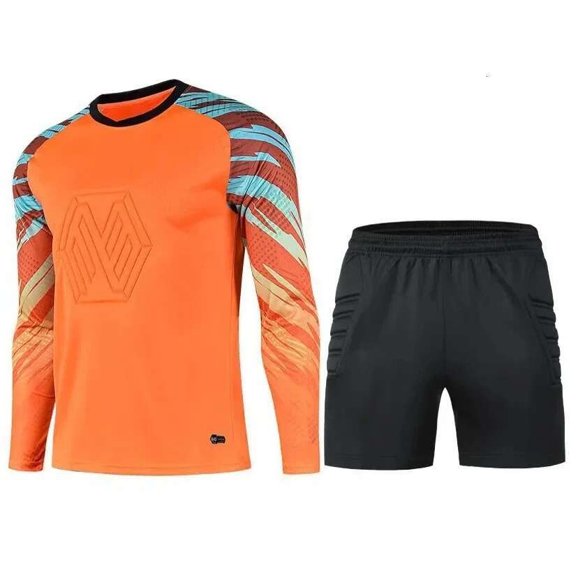2025 Adult Kids Football Goalkeeper Jerseys Custom Men Soccer Goalie Tracksuit Long Sleeve Uniform Boy Gatekeeper Outfit