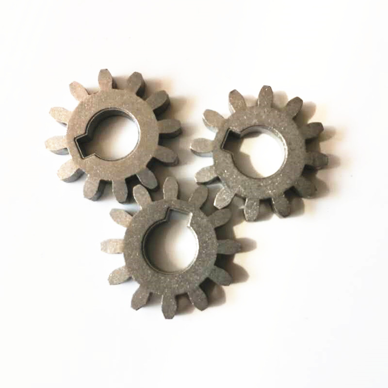 Iron-Based Powder Metallurgy Gear with Metal Teeth , Inner Diameter 10mm, 12 Teeth Model 2