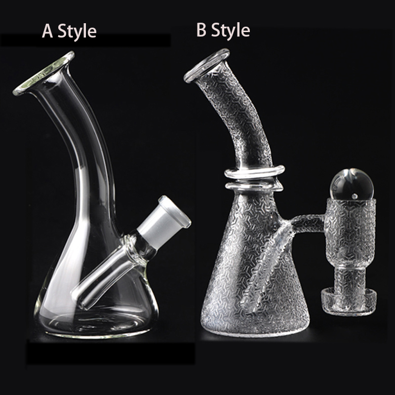 5.0 Inch Mini Glass Beaker Bongs With 10mm Female Joint Glass Oil Rigs Water Pipes wholesale