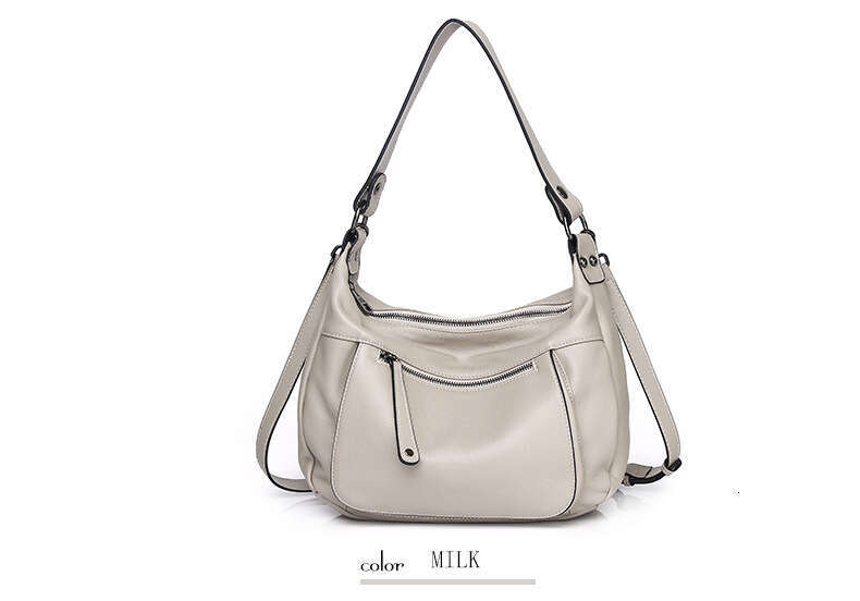 Motingsome Cowhide Satchel Bag For Women Quality Cow Skin Handbag Fashion Lady Crossbody Messenger Bags Saddle Tote