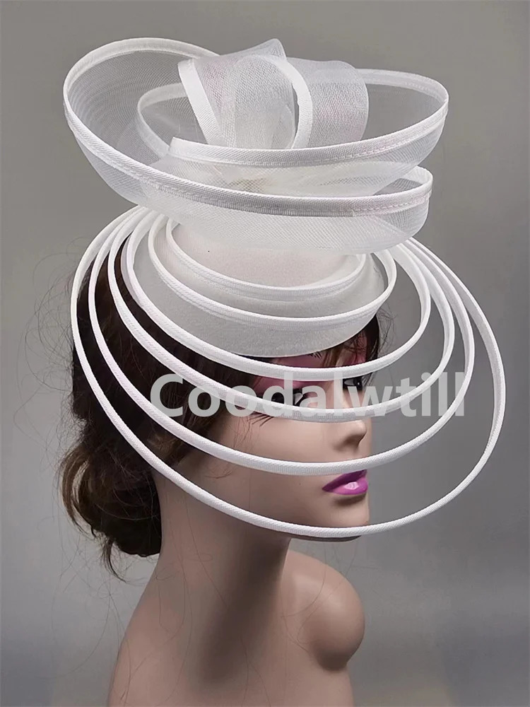 elegant charming hat womens formal dress wedding headpiece hair clip womens church ocn mesh pillowcase headband 241203